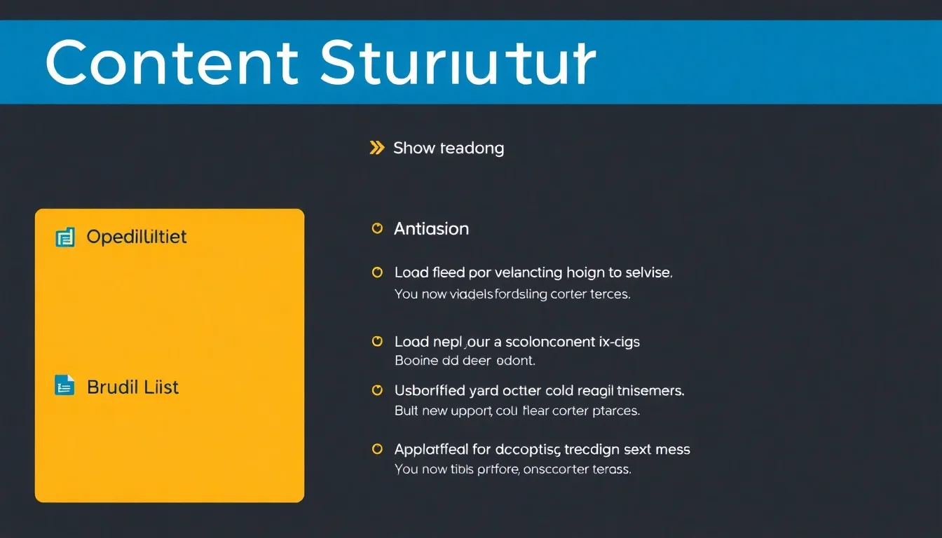 Content Structure & Heading Hierarchy
