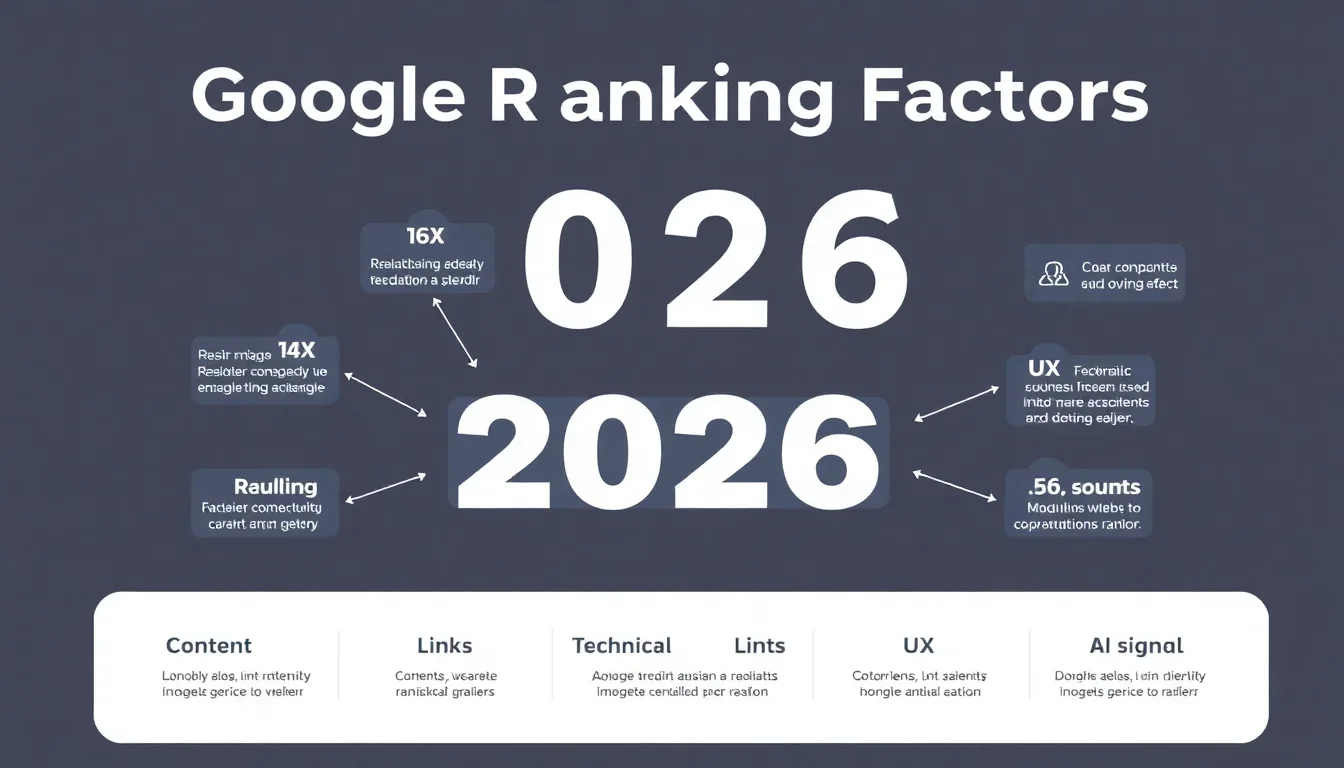 Google ranking factors 2026