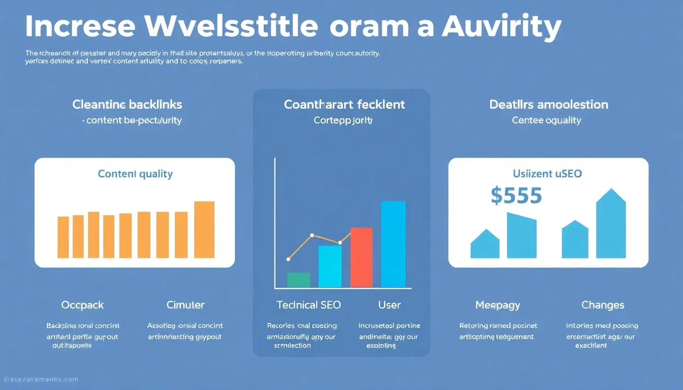 Increase website domain authority