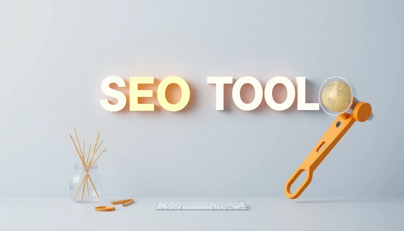 SEO keyword tools illustration