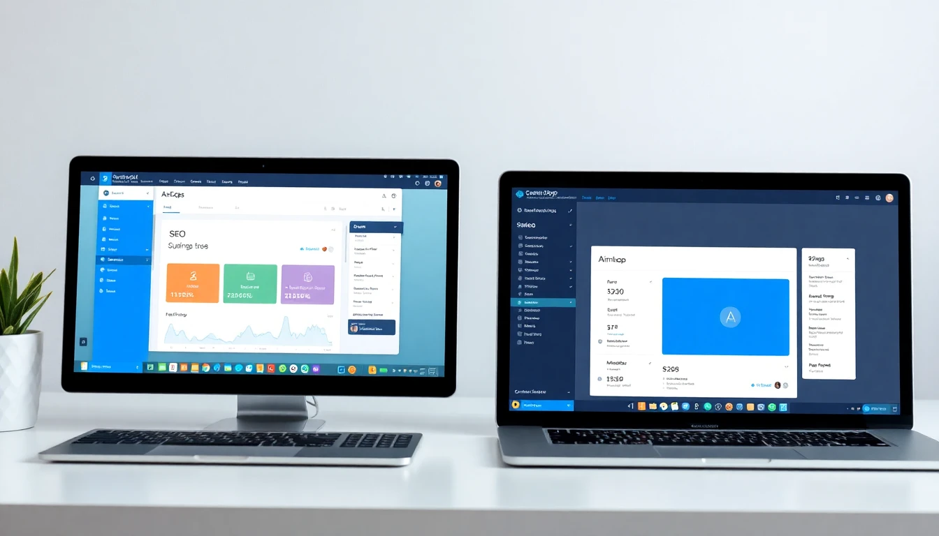 seo automation tools comparison showing Surfer AI Gumloop AirOps interface screenshots