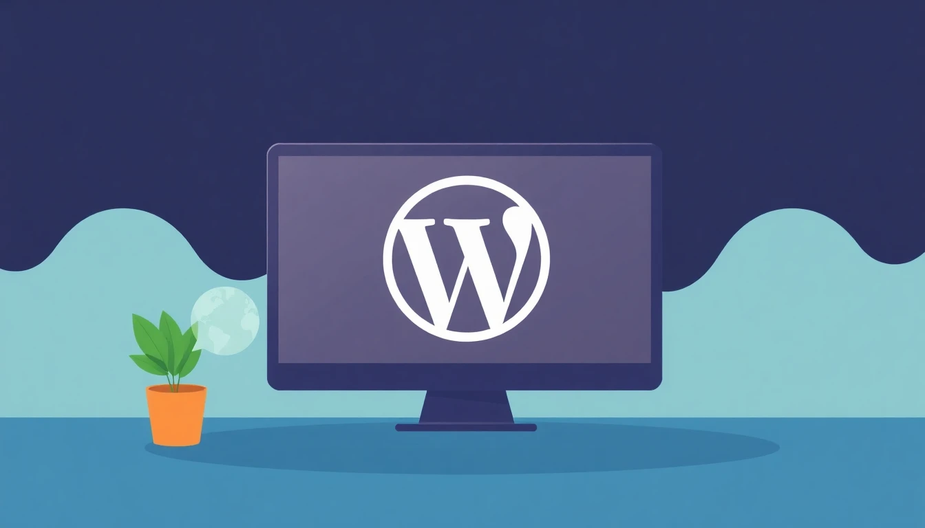 WordPress hosting illustration